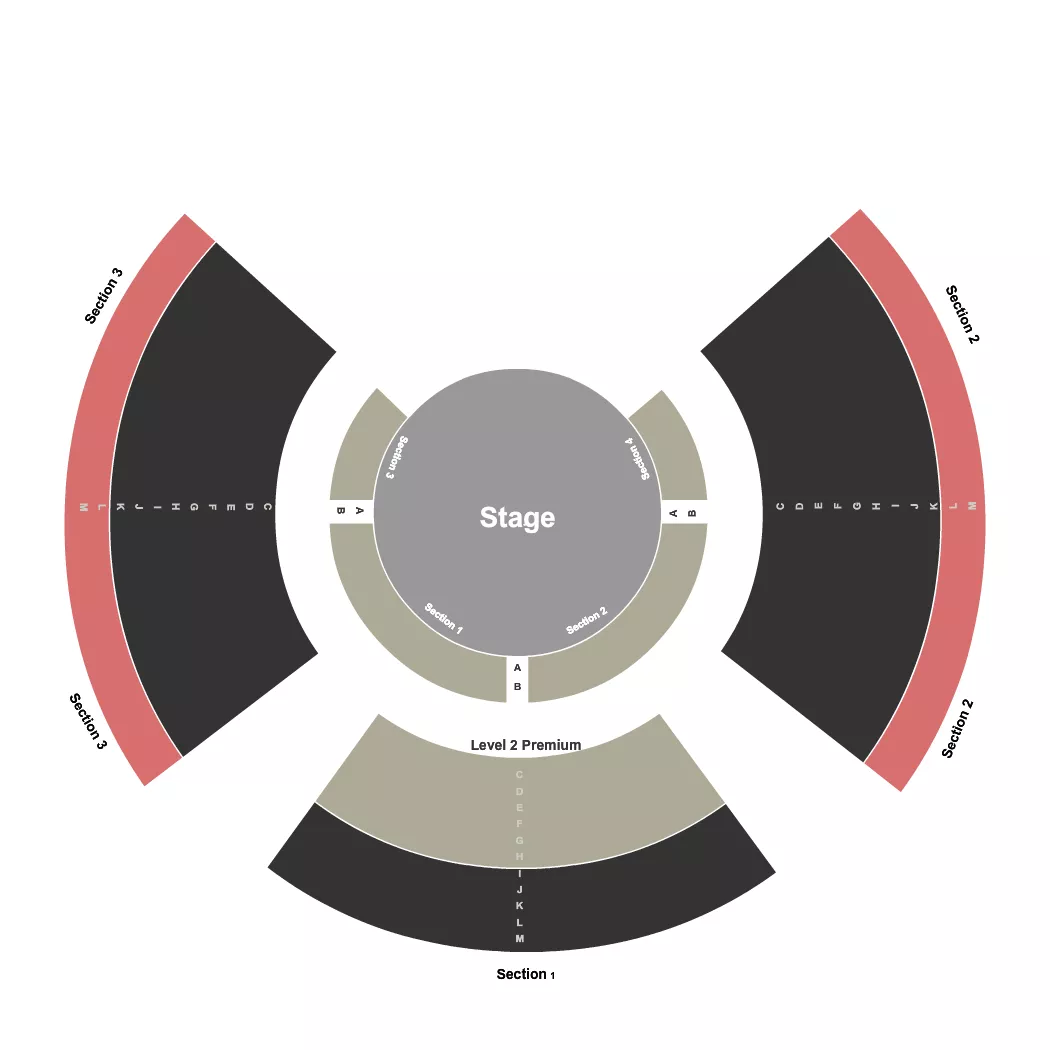 seating chart for Vancouver Mall - Paranormal Cirque - Static - eventticketscenter.com